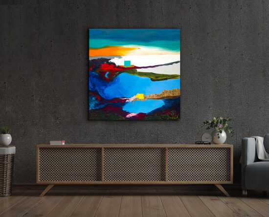 Plexikép - 90x90 cm - Látogatás Avilában